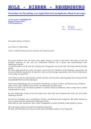 HOLZ - BIEBER – REGENSBURG