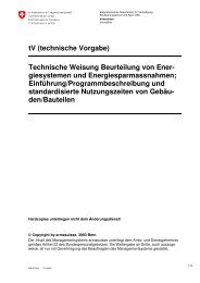 Beurteilung von Energiesystemen und ... - Armasuisse