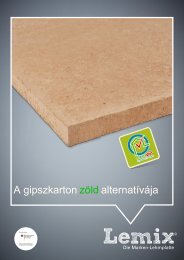 Lemix vályog szárazépítő lapok 