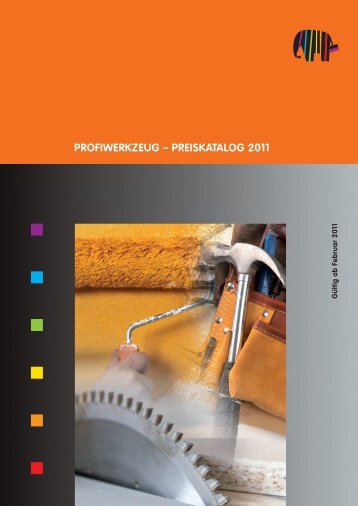 PROFIWERKZEUG – PREISKATALOG 2011 - Capatect