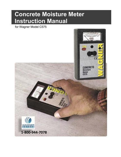 Wagner concrete 2024 moisture meter