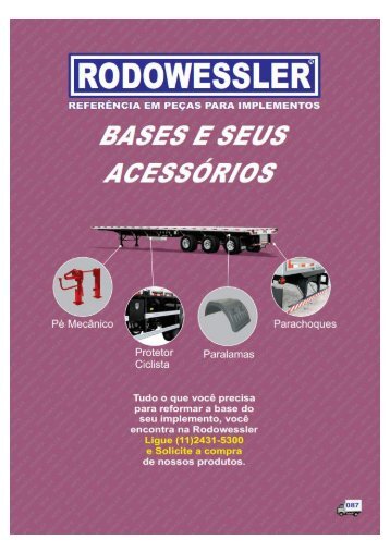 Catalogo Rodowesller Base e Acessórios