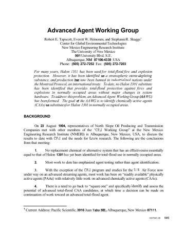 Advanced Agent Working Group - NIST