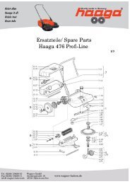 Ersatzteilliste Haaga 476 Profi-Line - Wagner GmbH