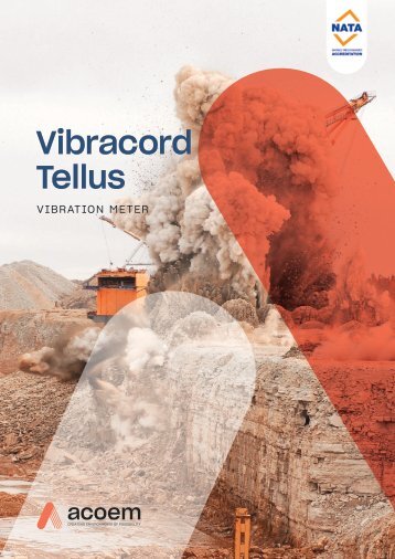 Acoem Vibracord Tellus vibration meter brochure