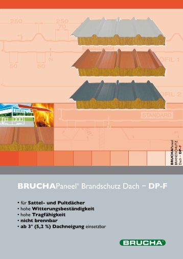 BRUCHAPaneel® Brandschutz Dach − DP-F