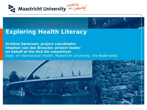 Exploring health literacy, Maastricht University