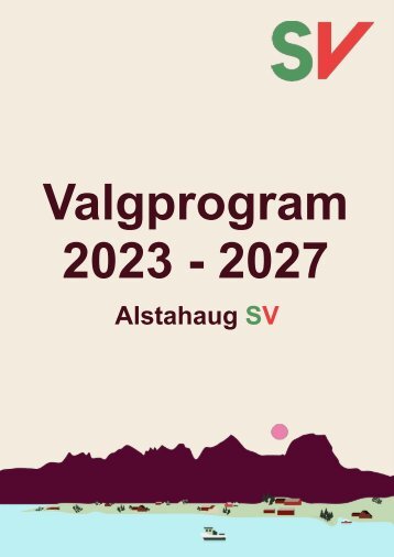 Valgprogram for Alstahaug SV 