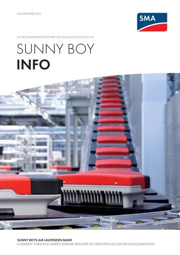 SUNNY BOY INFO - SMA Solar Technology AG