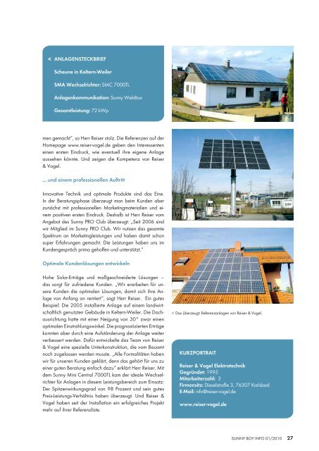 SUNNY BOY INFO - SMA Solar Technology AG