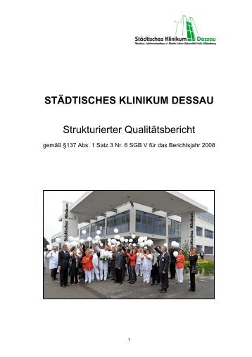 STÄDTISCHES KLINIKUM DESSAU Strukturierter Qualitätsbericht