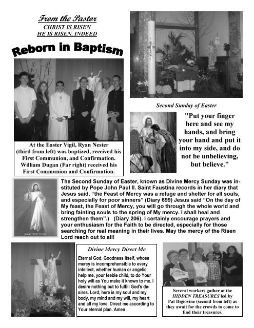 Bulletin - April 15, 2012 - Most Holy Name of Jesus Parish