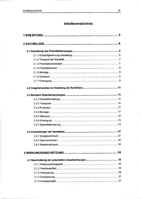 Ökobilanz für typische YTONG - Institut für ökologische ...