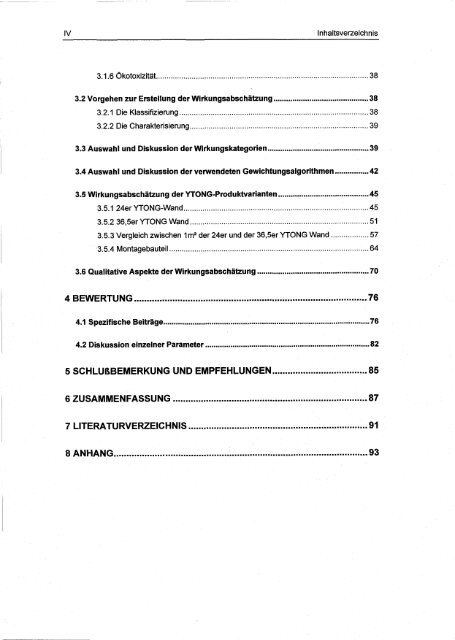 Ökobilanz für typische YTONG - Institut für ökologische ...