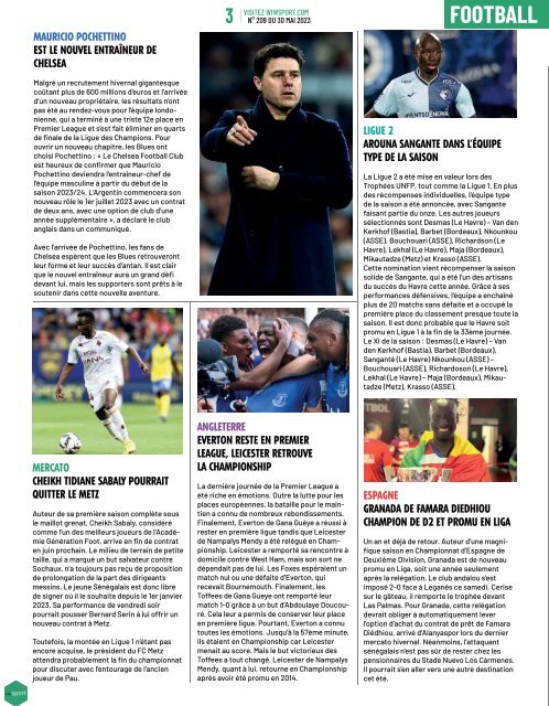 Journal wiwsport n209 - 29 mai 2023