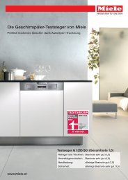 Die Geschirrspüler-Testsieger von Miele