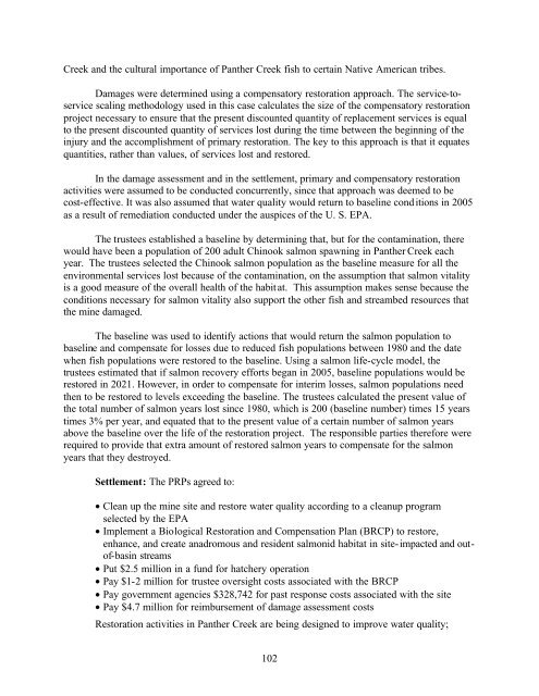 Natural Resource Damage Assessment: Methods and Cases