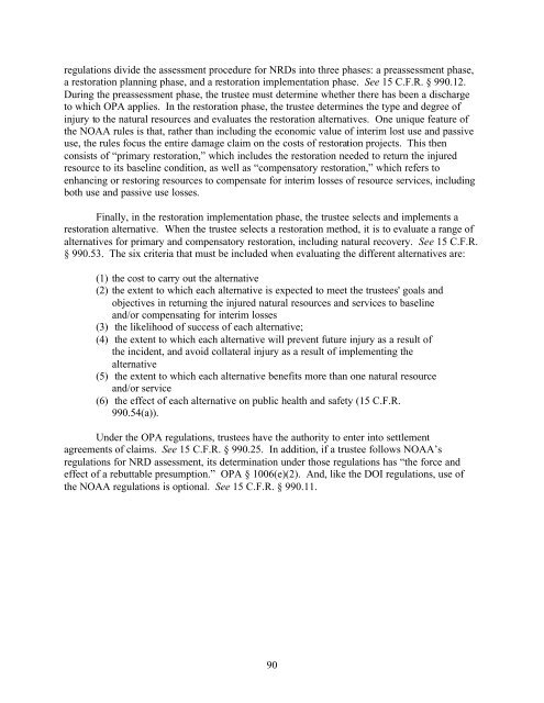 Natural Resource Damage Assessment: Methods and Cases