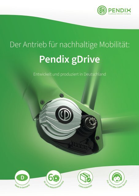 Der Antrieb für nachhaltige Mobilität - Pendix gDrive