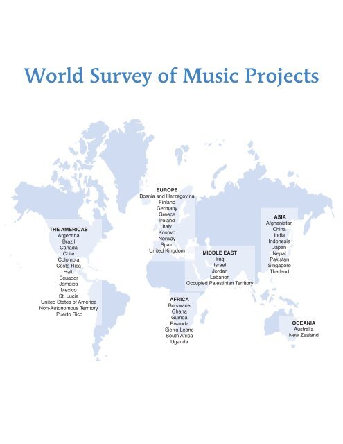 Music as a Global Resource: - International Council for Caring ...