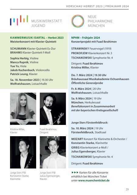 Neue Philharmonie München Sommer 2023