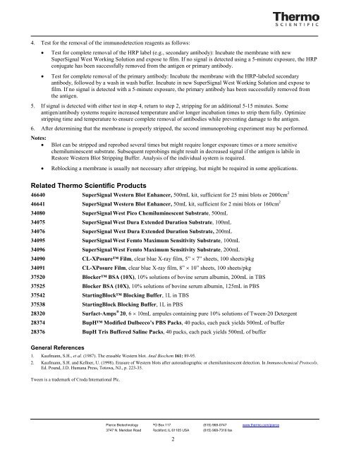 Restore™ Western Blot Stripping Buffer - Pierce