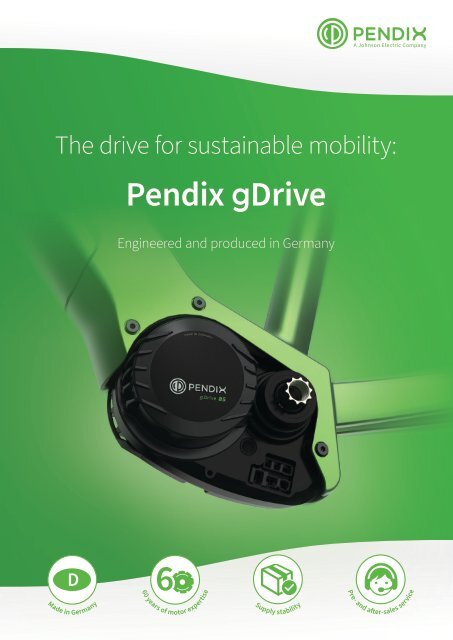 The drive for sustainable mobility - Pendix gDrive