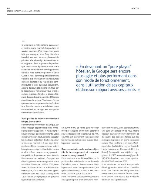 Rapport annuel 2009 - Accor