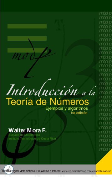 Introducción a la teoría de números. Ejemplos y - TEC-Digital