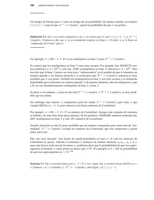 Introducción a la teoría de números. Ejemplos y - TEC-Digital