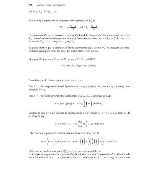 Introducción a la teoría de números. Ejemplos y - TEC-Digital