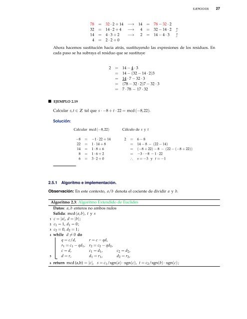 Introducción a la teoría de números. Ejemplos y - TEC-Digital