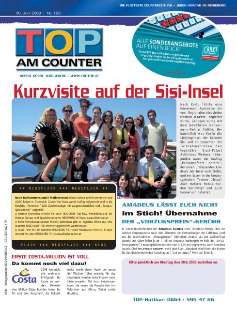 Kurzvisite auf der Sisi-Insel - top am counter