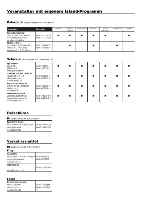 Veranstalter mit eigenem Island-Programm - GoEcco