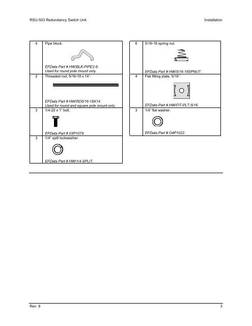 RSU-503 Redundancy Switch Unit Installation ... - Comtech EF Data