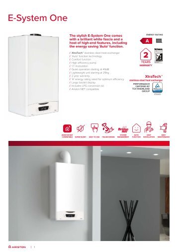 Ariston_ E- System One Datasheet