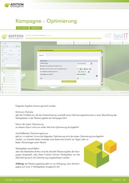 HANDBUCH - ADITION technologies AG