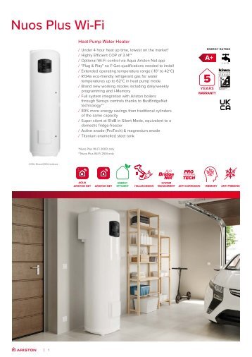 Ariston - Nuos Plus WiFi Datasheet