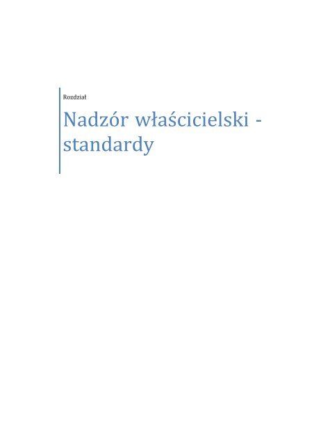 Raport z pracy Ministerstwa Skarbu Państwa 2007‐2011