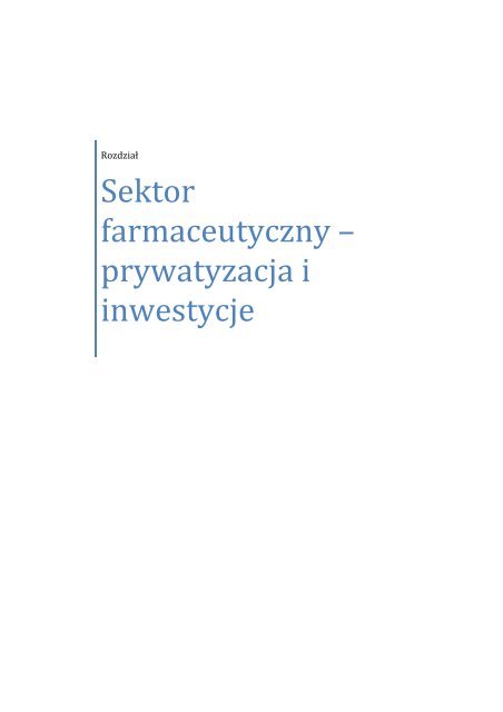 Raport z pracy Ministerstwa Skarbu Państwa 2007‐2011