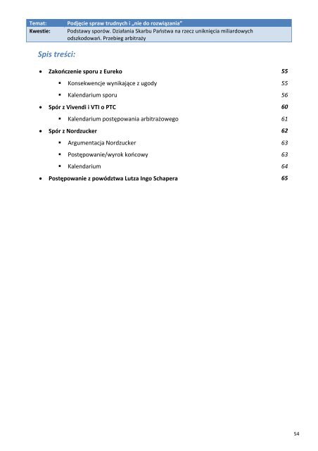 Raport z pracy Ministerstwa Skarbu Państwa 2007‐2011