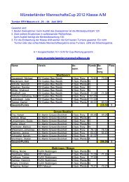 Münsterländer MannschaftsCup 2012 Klasse A/M
