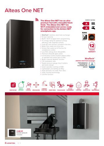 Ariston - Alteas One Net Datasheet