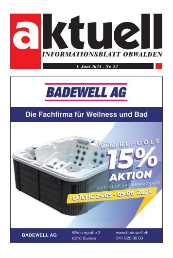 Aktuell Obwalden | KW 22 | 1. Juni 2023