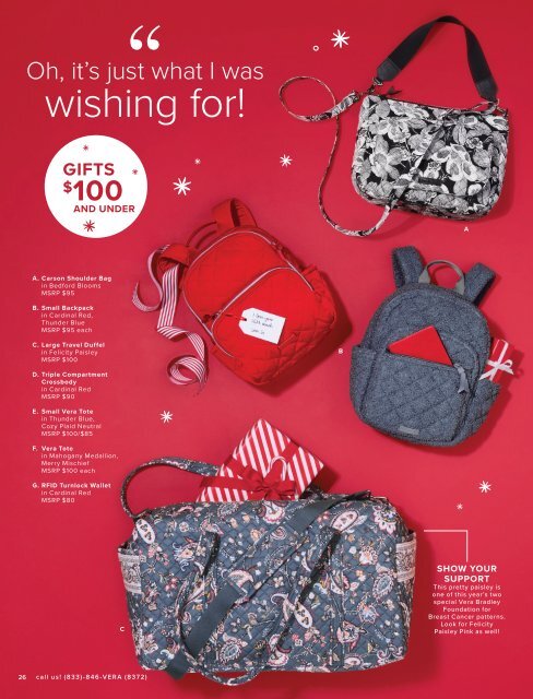 Vera Bradley Winter 2020 Holiday Gifting Catalog