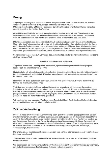 Erlebnisbericht Mathias Funke Abenteuer Leben