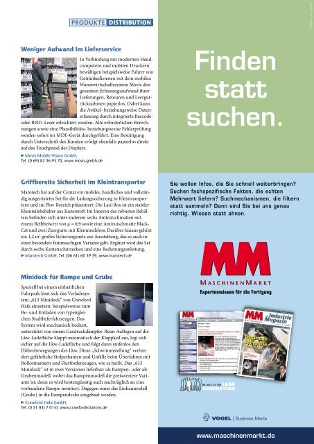 RBG-Antriebe mit Anspruch - MM Logistik