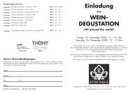 Einladung WEIN- DEGUSTATION - Ritter Weine AG