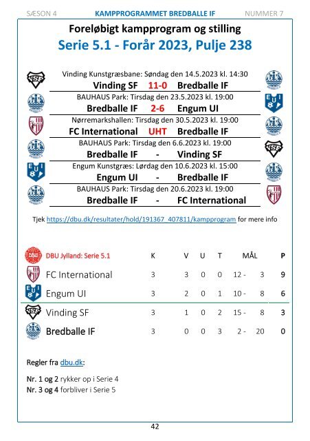 2023 - Nr. 07 - Bredballe IF - FC Sydvest 05 Tønder - 030623