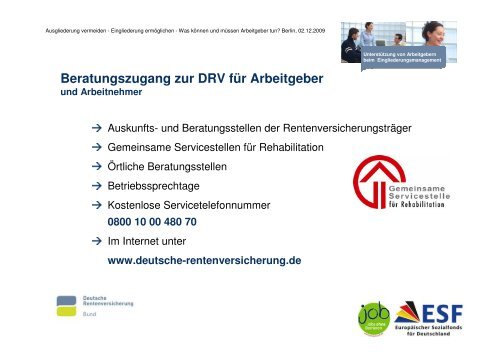 Jürgen Ritter ( DRV Bund) - Gesunde Arbeit